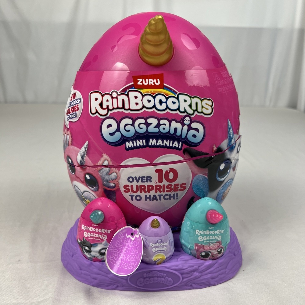 ZURU Rainbocorns Eggzania Mini Mania Plush Surprise Unboxing with Animal Soft